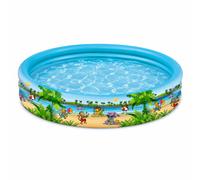 Piscina Infantil Hinchable Happy People Summer Friends 122x23 cm 3 Aros