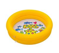 Piscina Infantil, Inflatable Pool 2 Ring Paddling, Round Above Ground Swimming Summer Water Fun Bathtub Garden(Yellow,2pcs)