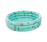 Piscina Infantil, Inflatable Pool Swimming 51 X 13 Inches Round 3 Ring Above Ground Blowup Pools Summer Water Fun Bathtub Garden(Grün)
