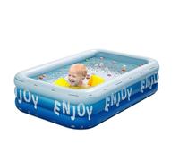 Piscina inflable familiar, 70.87 x 51.18 x 22.05 pulgadas, rectangular resistente a los rayos UV, accesorios de agua para playa, verano, actividades en el patio trasero, niños, adultos, hombres y