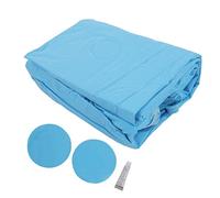 Piscina inflable infantil azul con patrón de dibujos animados | Llénelo con agua o pelotas para jugar en el patio trasero, luego desinfle y dóblelo para guardarlo entre usos.