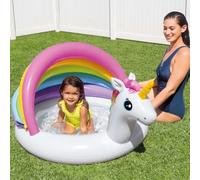 Piscina inflable Intex Unicorn para bebés, jardín, patio, estanque de salpicaduras para niños, centro de juegos