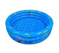 Piscina Inflable para Niños 130 x 35 cm, suelo de Burbujas Suave Antideslizante, Piscina Familiar Grande y Resistente de PVC para Juegos de Pelota con 3-4 niños, uso Múltiple en Jardín, Playa o Perros