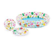 Piscina Inflable Para Niños Con Pelota Y Chaleco 122x25h FRUIT INTEX 59460