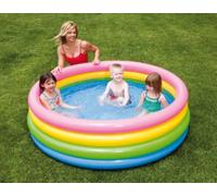 Piscina Inflable Para Niños Redonda Arcoíris Intex CM. 168x46H