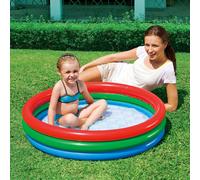 Piscina Inflable Splash Y Juego Jardín Exterior 3 Anillos - 102cm