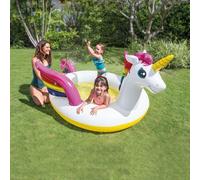 Piscina Inflable Unicornio Intex Baby Con Sprinkler Juego Cm. 272X193X104