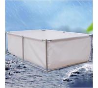 Piscina Koi Bing sobre el suelo para estanque de peces al aire libre, 1,5 m x 1 m x 0,9 m, color blanco, fácil instalación, ideal para jardines acuáticos en el patio trasero