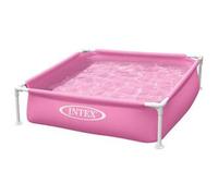 INTEX Piscina desmontable rosa Mini Frame 122x122x30 cm