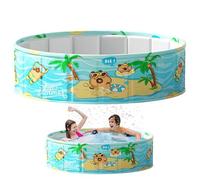 Piscina no inflamable-piscina portátil resistente al desgaste | Piscinas infantiles grandes al aire libre inflables y plegables | Herramienta de natación espacio-espacio portátil impermeable en