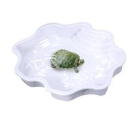 Piscina para - Bañera de Reptiles Grandes con Rampa, Amplio Cuenco Y Hábitat para Alimentación A | Plataforma Base de No Tóxico para Tortugas Pequeñas, Tarta