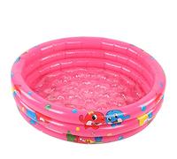 Piscina para bebés de interior y exterior, piscina inflable para niños, piscina redonda rosa de PVC para niños pequeños con instalación rápida para uso en el jardín, en (90 cm)