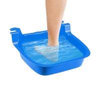 Piscina para pies, bañera portátil antideslizante, piscina de ducha al aire libre para adultos, personas mayores, una pala de paso en el, depósito de agua duradero para cubierta o baño