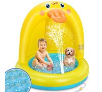 Piscina Patito Piscina Infantil | Castillo Hinchable para Niños Juegos De Agua Exterior