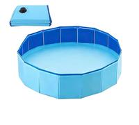 Piscina pequeña - Lavabo de bañera antideslizante portátil plegable de 120 × 30 cm | Piscinas para perros grandes | para patio, patio, baño, interior, exterior, exterior, casa, niños, cachorros, gatos