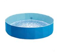 Intex Piscina Plegable Circular para Mascotas, Ø152x30 cm, Válvula de Vaciado, Materiales Resistentes, Plegado Compacto, Montaje Sencillo, Piscinas de Viaje, Accesorios Perros (55284)