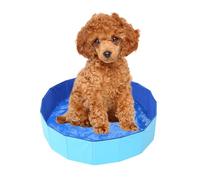 Piscina Plegable para Perros, Piscina para Mascotas Perros, Bañeras para Perro, Bañera Portátil, Deja Que Tus Mascotas Se Diviertan y Alegren Mucho en Verano, 50 x 10cm