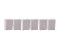 Piscina Pumice Stone 6 Pack, bloque de limpieza de PVC para manchas y acumulación de piedra de limpieza de superficie múltiple para lavabo, baldosas, inodoro, bañera (210x210x135cm/82.7x82.7x53.1in)