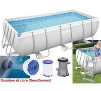 PISCINA RECTANGULAR BESTWAY CM. 404x201xH100 ART. 56441 PISCINAS FUERA DE TERRA