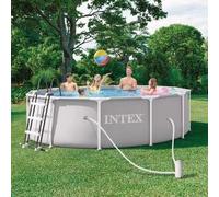 PISCINA REDONDA DESMONTABLE ACERO D366x99CM - 8.592L - CD Talla única