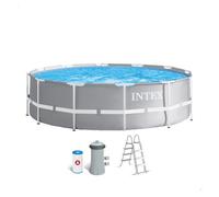 Piscina redonda desmontable intex prisma frame 366x99 cm con depuradora 366 cm