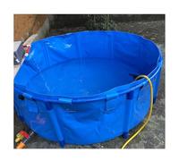 Piscina sobre el suelo para peces koi, 13 x 10 x 6.5 pies, estanque de plástico con marco de PVC y tanque de riego, configuración flexible para bing y vida acuática