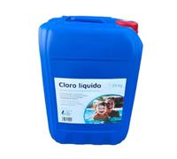 PISCINA SPA JARDÍN OCIO | Cloro Líquido 20 Litros para Piscina Concentrado - Fórmula con Cloro para Piscina No Estabilizado, Tratamiento Automátizado, 20 L