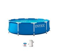 Intex 28202 Piscina Marco 305x76 CM Rotonda con Marco Bomba Filtro