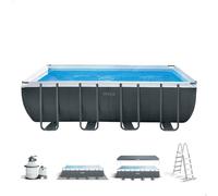 Piscina Tubular INTEX Ultra XTR Frame Retangular con Bomba (6 Personas - 549x274x132cm - 17.203L)