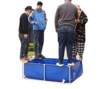 Piscinas Desmontables, Verano Piscina, Lona Antiarañazos, Exterior Uso Doméstico, Almacenamiento De Agua, Fácil Instalación Tamaño Personalizado(150x100x60CM)