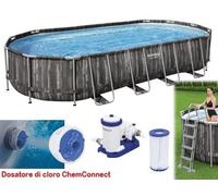 Piscinas Fuera De Tierra Ovaladas Steel Set Bestway 5611T CM.Ø732x366xH122