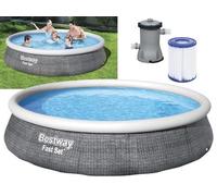 Piscinas Fuera De Tierra Redondas Anillo Rattan Bestway 57376 - CM.Ø396xH84