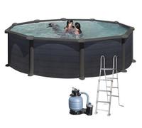 Piscinas Fuera De Tierra Redondas GRE Granada Kit PR 458 GF - CM.Ø460xH132