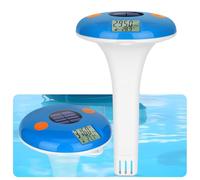 Piscinas Medidor de Salinidad, Medidor de Sal Digital Flotante con Termómetro para Piscinas de Agua Salada, Probador de Salinidad y Temperatura con Energía Solar YINMIK para Piscinas al Aire Libre