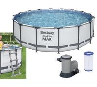 Piscinas Redonda sobre el Suelo Steel pro Max Set Bestway 5612Z CM.Ø488xH122