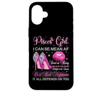 Piscis Chica Cumpleaños Tacones Altos Labios Goteando Mujeres Carcasa para iPhone 16 Plus