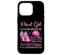 Piscis Chica Cumpleaños Tacones Altos Labios Goteando Mujeres Carcasa para iPhone 16 Pro