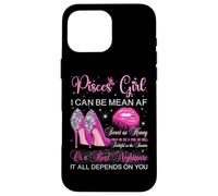 Piscis Chica Cumpleaños Tacones Altos Labios Goteando Mujeres Carcasa para iPhone 16 Pro MAX