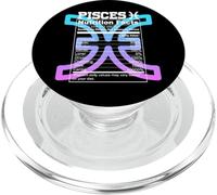 Piscis Información Nutricional Signo del Zodíaco Astrología Azul Púrpura PopSockets PopGrip para MagSafe