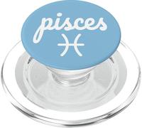 Piscis - Signo del Zodiaco - Horóscopo Celestial - Azul PopSockets PopGrip para MagSafe