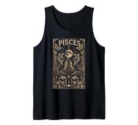 Piscis Signo del Zodiaco niña astrología Mujer diseño Camiseta sin Mangas