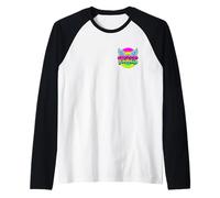 Piscis Y2K Vibrante Angelcore Astrología Signo del zodiaco Camiseta Manga Raglan