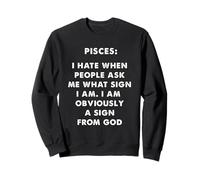 Piscis Zodiac Funny Cita Astrología Humor Diseño Sudadera