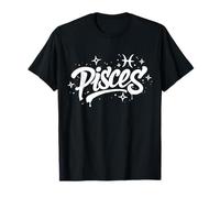 Piscis Zodiac Graffiti Handstyle Astrología Signo Estelar Camiseta