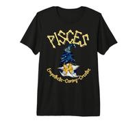 Piscis Zodiaco gnomo astrología diseño Celestial Camiseta Premium