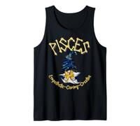 Piscis Zodiaco gnomo astrología diseño Celestial Camiseta sin Mangas