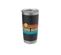Pismo Beach California Retro Sunset Surf Trip Love Surfing Vaso térmico de acero inoxidable de doble pared