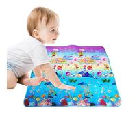 Piso de alfombra de juego para bebés: tapete de juego para niños pequeños, tapete de juego, tapete para gatear | Tapete de juegos con superficie de felpa súper para niños pequeños