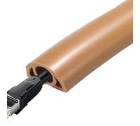 Piso de Cubierta de Cable, Piso Protector de Cable | de de extensión de PVC Suave ignífugas para Piso, Autoadhesivo para Ocultar Cables para gestión de Cables domésticos, Protector de seguri
