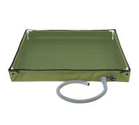 Piso de la Ducha al Aire Libre, Bandeja de Ducha portátil, 31.5x31.5x3.9 Pulgadas Plegables al Aire Libre con tubería de Drenaje Desmontable, Ideal para Acampar, jardín, Juguete de Arena, Mascota, au